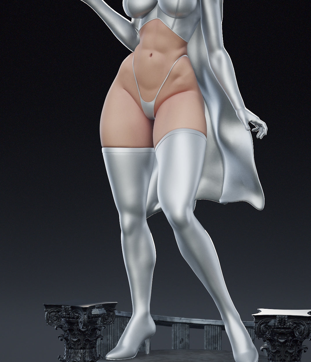 Emma Frost Sculpture (75mm to 500mm) - Unassembled/Unpainted/3D Print
