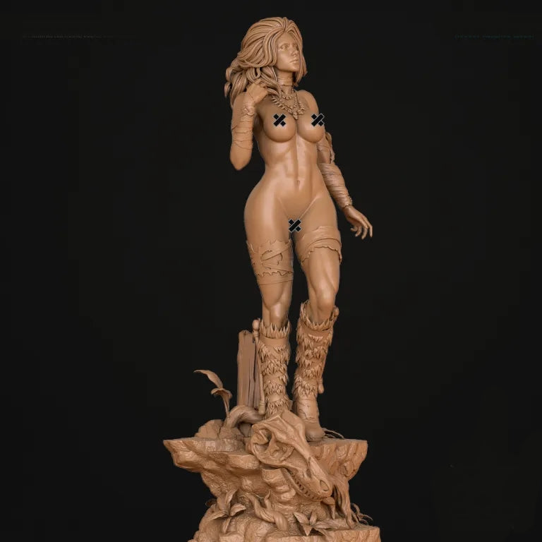 Savage Emma Frost NSFW Sculpture (75mm to 500mm) - Unassembled/Unpainted/3D Print