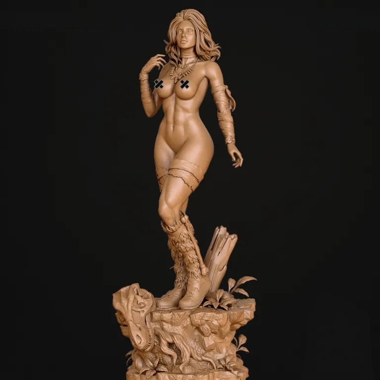 Savage Emma Frost NSFW Sculpture (75mm to 500mm) - Unassembled/Unpainted/3D Print