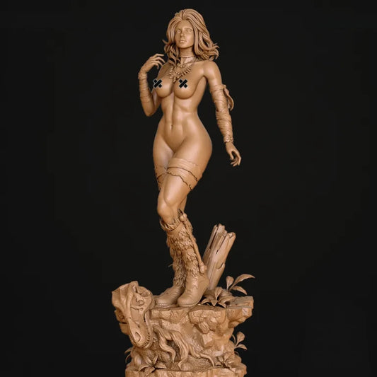 Savage Emma Frost NSFW Sculpture (75mm to 500mm) - Unassembled/Unpainted/3D Print