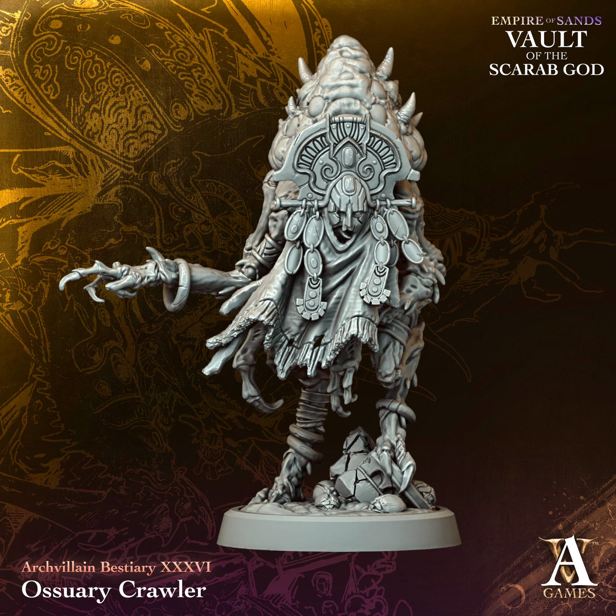 Ossuary Crawler - Empire of Sands - Vault of the Scarab God - Tomb Kings - TTRPG - Wargaming - Dungeons and Dragons