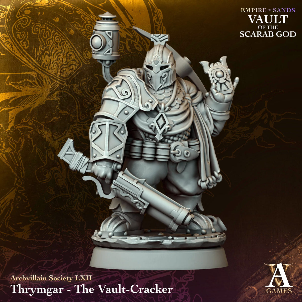 Thrymgar - The Vault-Cracker - Dwarf - Empire of Sands - Vault of the Scarab God - TTRPG - Wargaming - Dungeons and Dragons