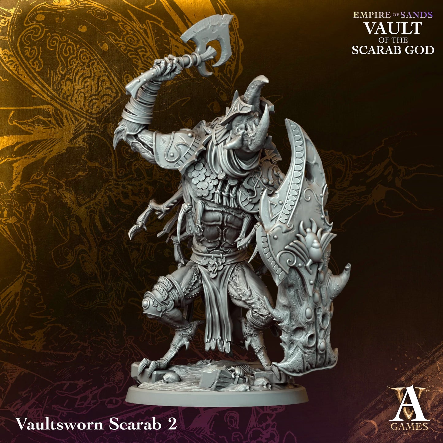Vaultsworn Scarab - Empire of Sands - Vault of the Scarab God - Tomb Kings - TTRPG - Wargaming - Dungeons and Dragons