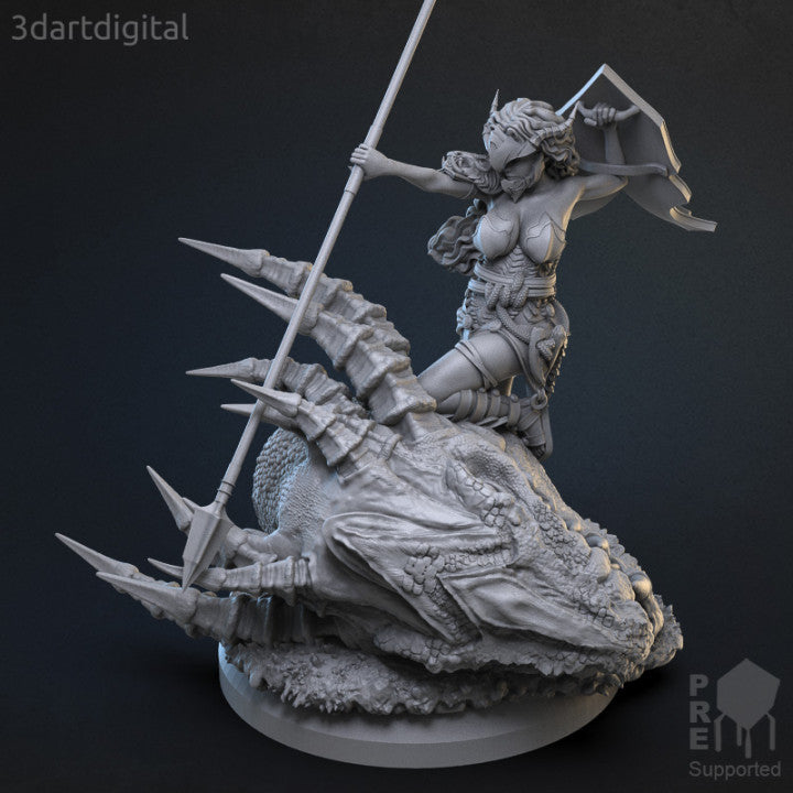 Dragon Slayer - Esfer Sarkany - by 3dartDigital - Tabletop RPG Miniature - Roleplaying 3D Printed Fantasy Mini