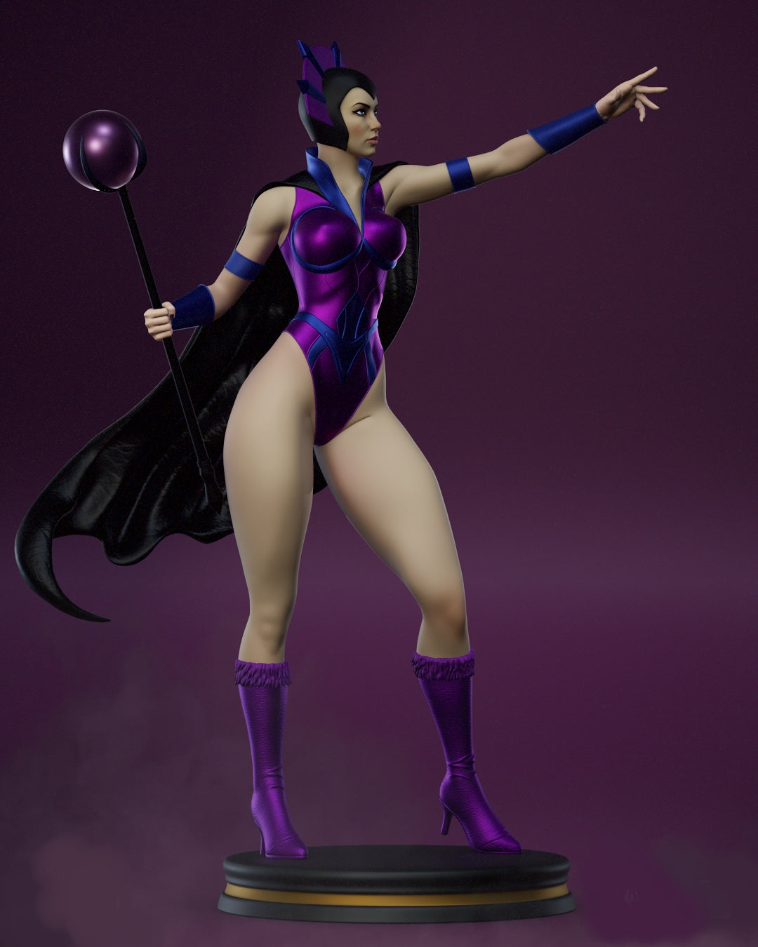 Evil-Lyn MOTU Sculpture (75mm to 500mm) - Unassembled/Unpainted/3D Print
