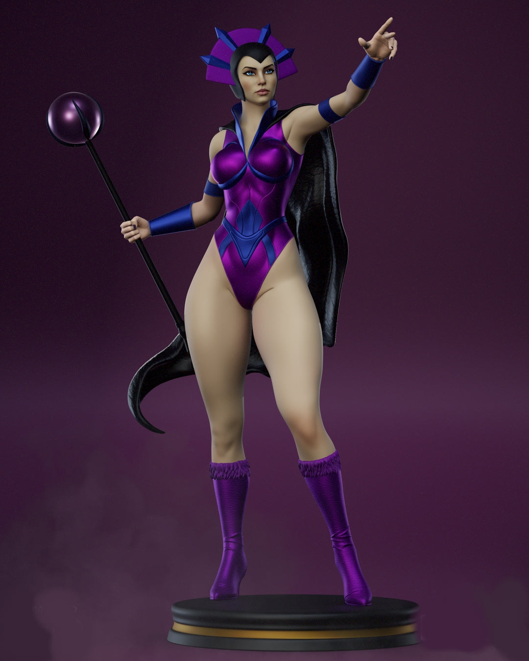 Evil-Lyn MOTU Sculpture (75mm to 500mm) - Unassembled/Unpainted/3D Print