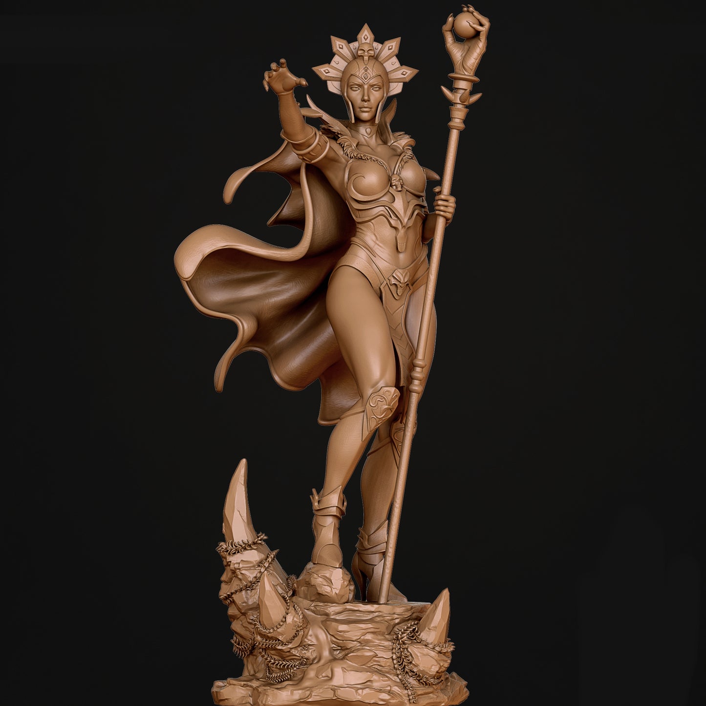 Evil lyn Sculpture (75mm to 500mm) - Unassembled/Unpainted/3D Print