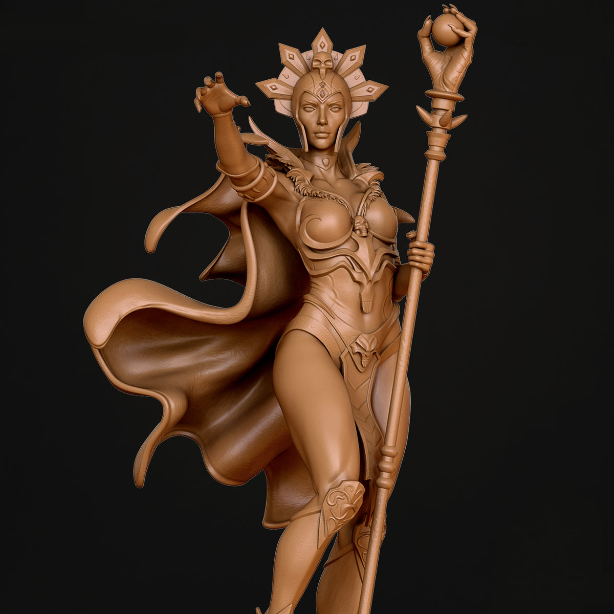 Evil lyn Sculpture (75mm to 500mm) - Unassembled/Unpainted/3D Print