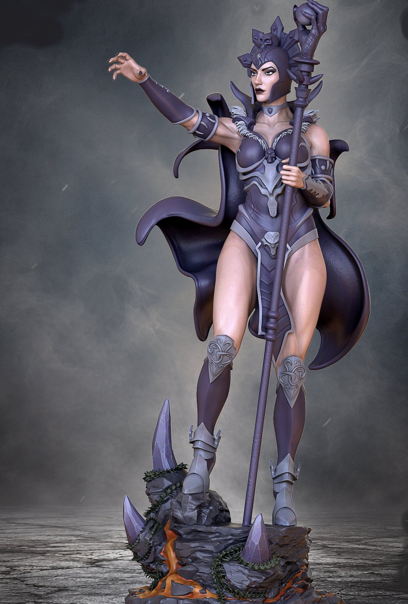Evil lyn Sculpture (75mm to 500mm) - Unassembled/Unpainted/3D Print
