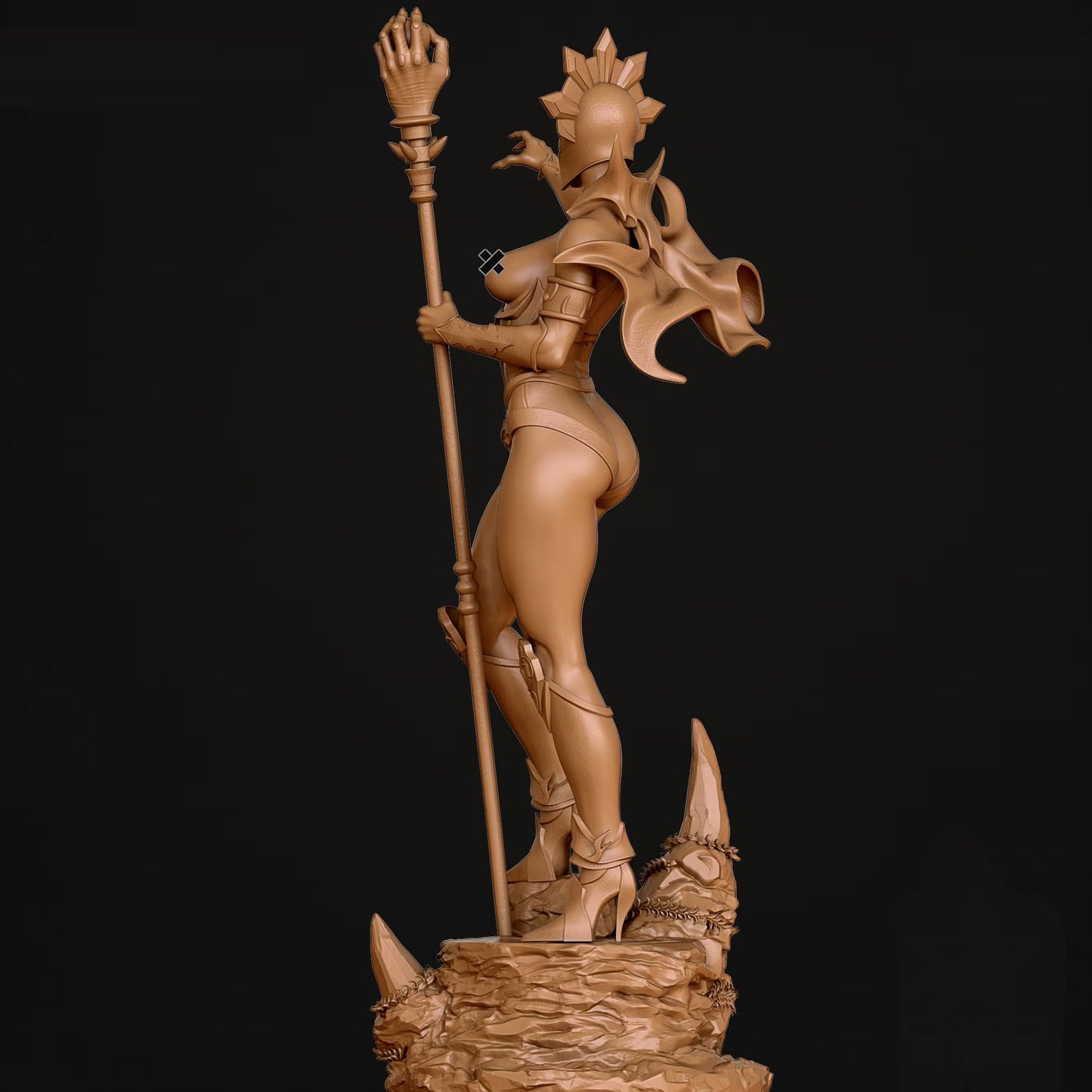 Evil lyn NSFW Sculpture (75mm to 500mm) - Unassembled/Unpainted/3D Print