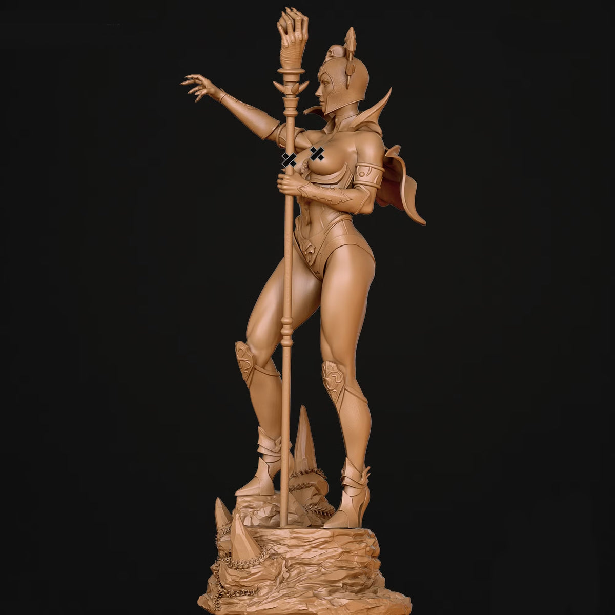 Evil lyn NSFW Sculpture (75mm to 500mm) - Unassembled/Unpainted/3D Print