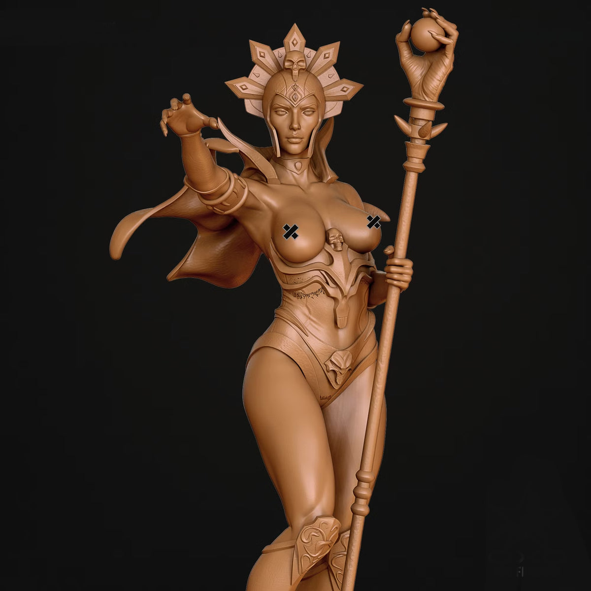 Evil lyn NSFW Sculpture (75mm to 500mm) - Unassembled/Unpainted/3D Print