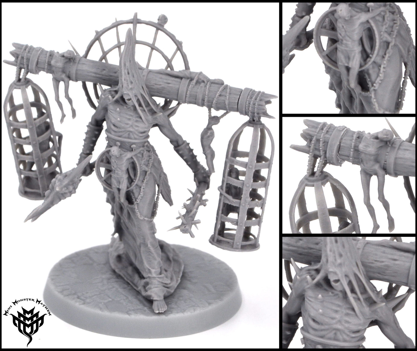 Executioner Pose 1 - Undead Giant - by Mini Monster Mayhem- Tabletop RPG Miniature - Roleplaying 3D Printed Fantasy Mini