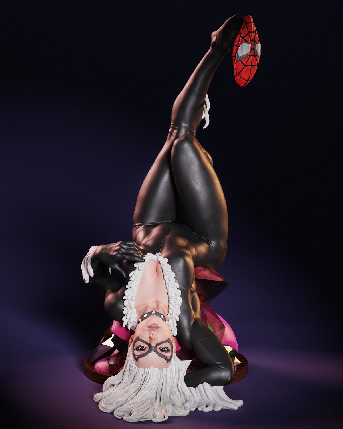 Black Cat Sculpture (75mm to 500mm) - Unassembled/Unpainted/3D Print