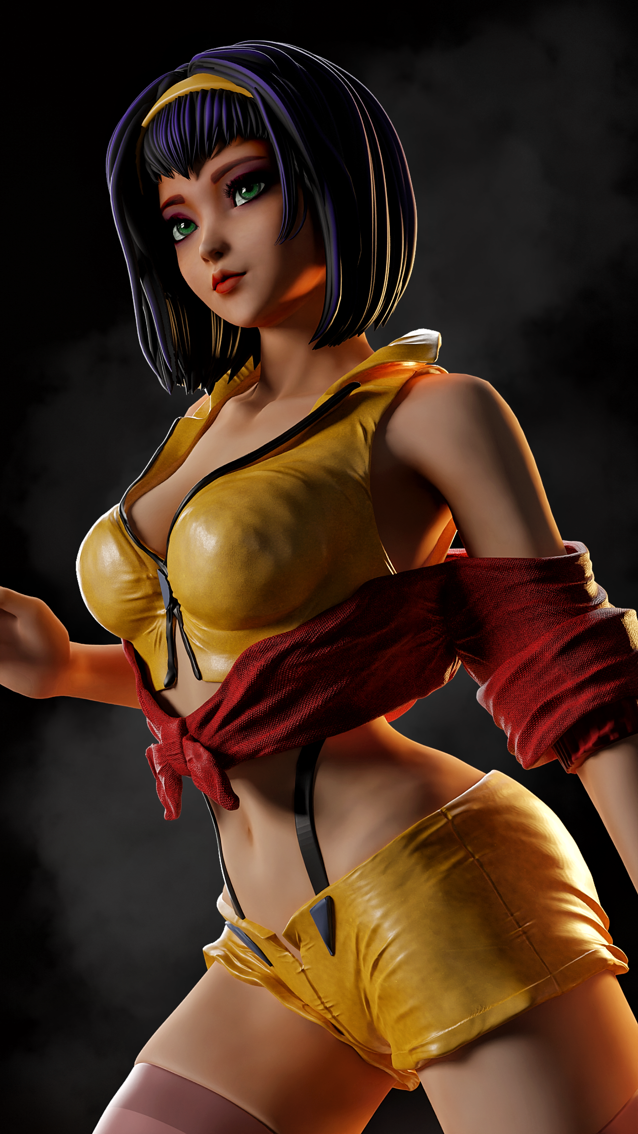 Miss Faye Valentine Sculpture (75mm to 500mm) - Unassembled/Unpainted/3D Print