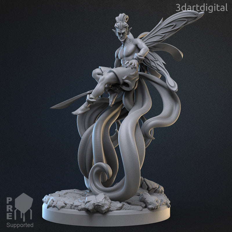 Faerie Scout Male - by 3dartDigital - Tabletop RPG Miniature - Roleplaying 3D Printed Fantasy Mini