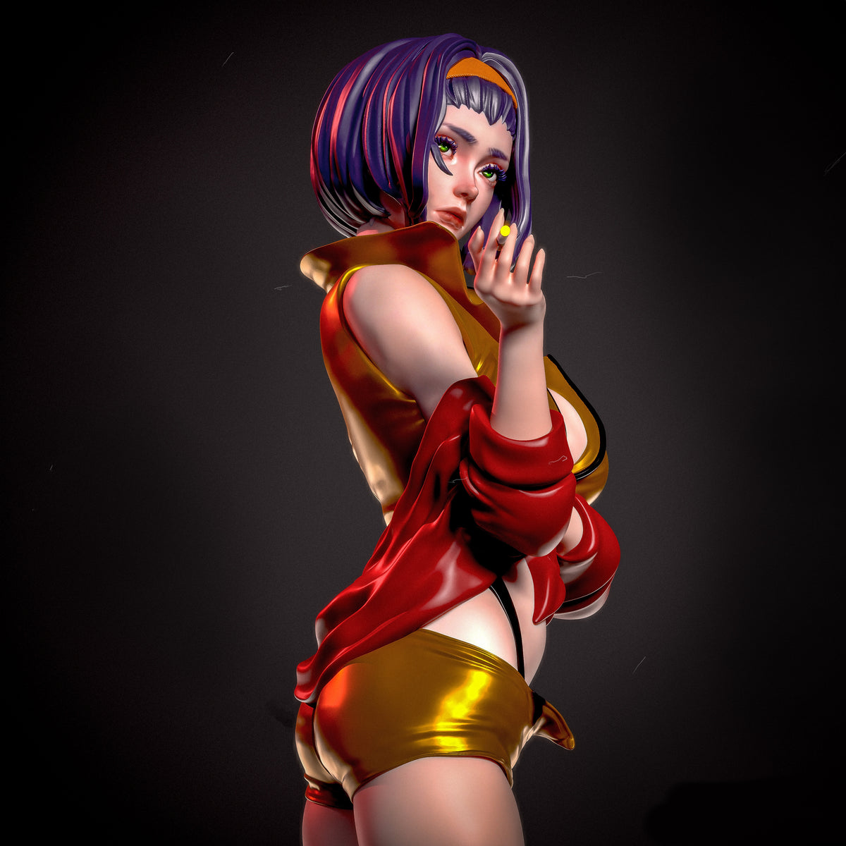 Faye Valentine Sculpture(75mm to 500mm) - Unassembled/Unpainted/3D Print