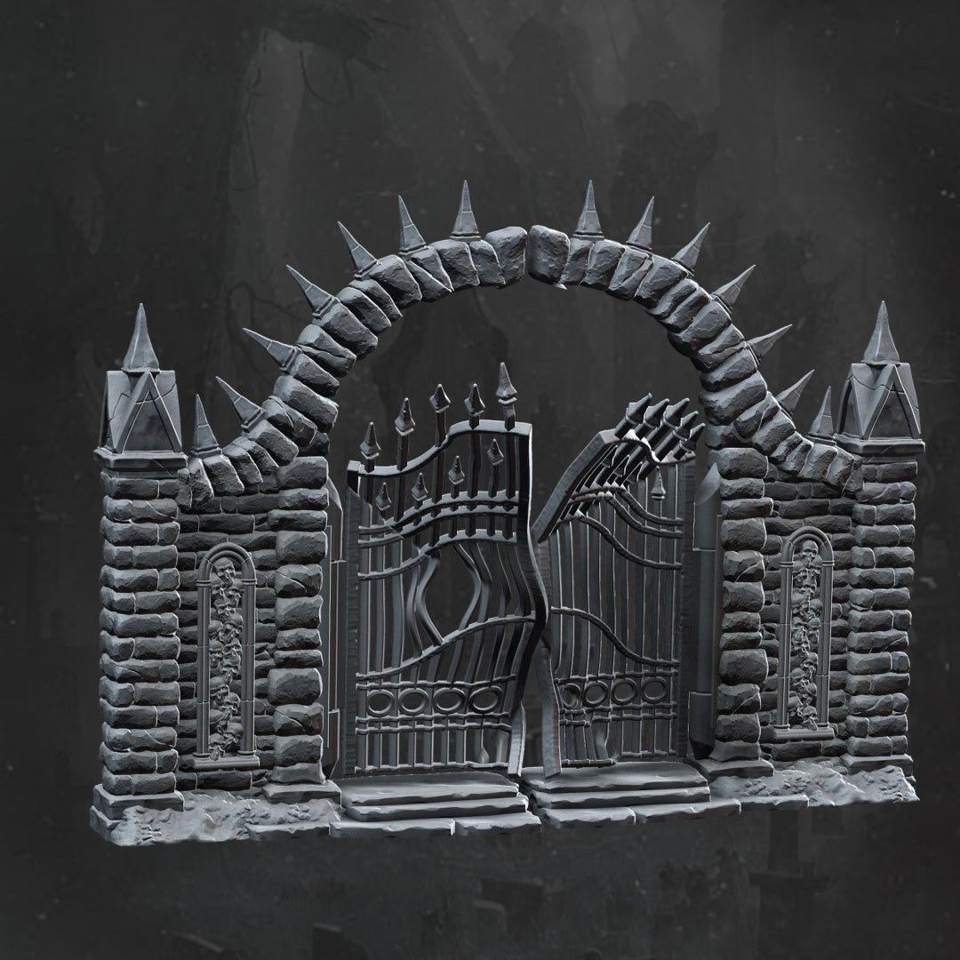 Fences Gates - Scatter Terrain - Dungeons and Dragons - Lord of the Rings - RPG Miniatures - by Monolith Arts - Tabletop RPG Miniature - Roleplaying 3D Printed Fantasy Mini