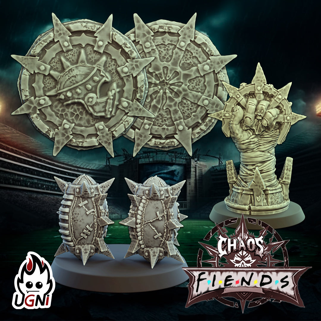 Fiends of Chaos Team - by Ugni Miniatures- Tabletop RPG Miniature - Roleplaying 3D Printed Fantasy Mini