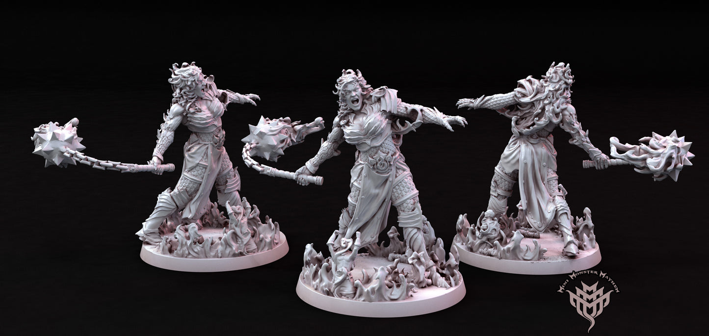 Fire Giant V2 - Female - by Mini Monster Mayhem- Tabletop RPG Miniature - Roleplaying 3D Printed Fantasy Mini