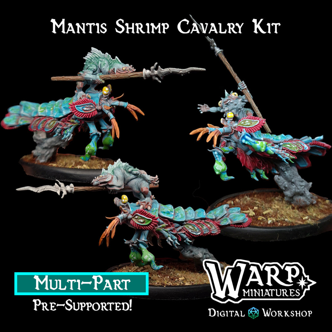 Fishman Horde Bundle - Dungeons and Dragons - by Warp Minis- Tabletop RPG Miniature - Roleplaying 3D Printed Fantasy Mini