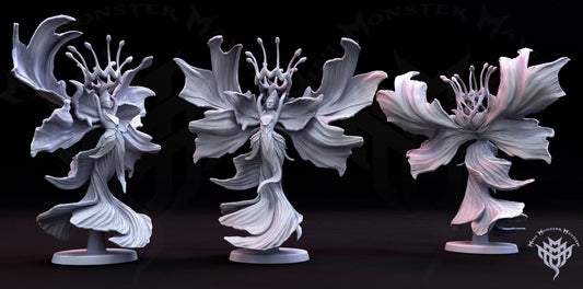 Flower Empress - by Mini Monster Mayhem- Tabletop RPG Miniature - Roleplaying 3D Printed Fantasy Mini