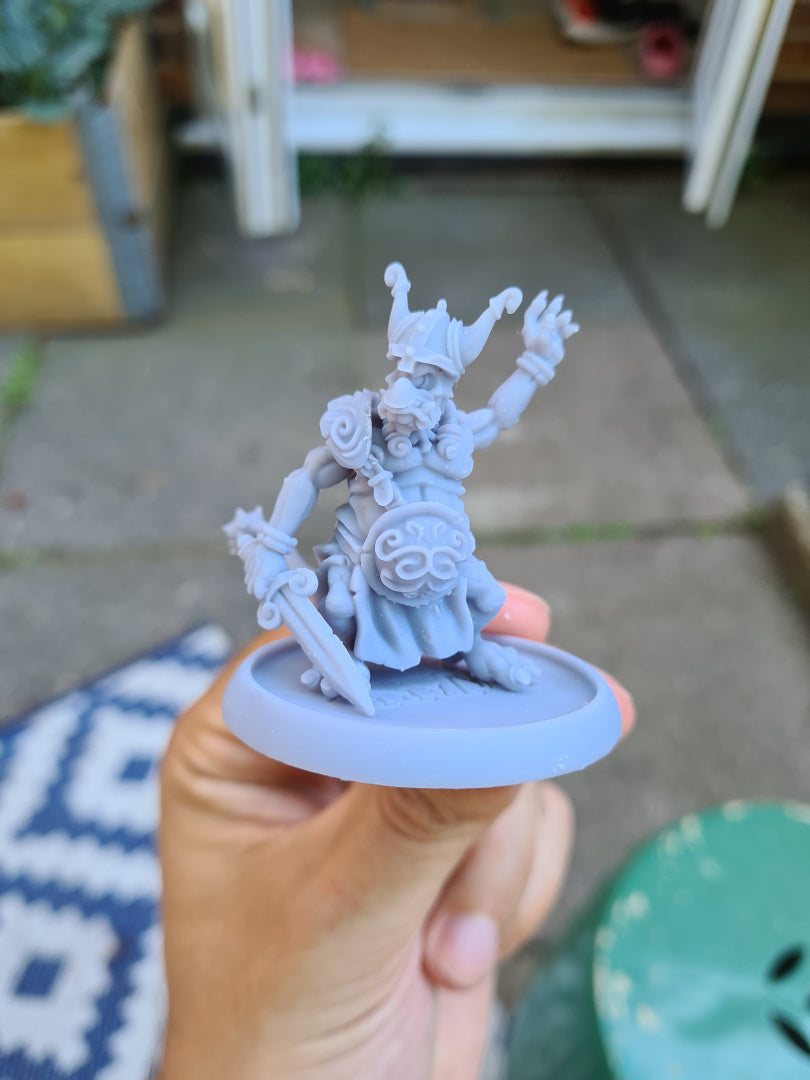 Fomorian Warriors - Dungeons and Dragons - by Warp Minis- Tabletop RPG Miniature - Roleplaying 3D Printed Fantasy Mini