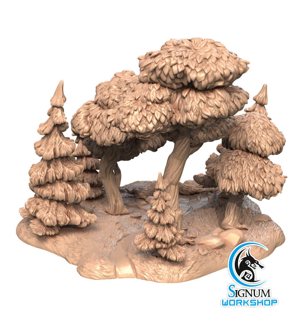 Forest Diorama - Terrain - by Signum Workshop- Tabletop RPG Miniature - Roleplaying 3D Printed Fantasy Mini