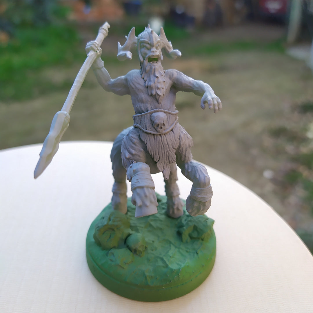 Forest Keeper Centaur - RPG Miniatures - by Cursed Forge - Tabletop RPG Miniature - Roleplaying 3D Printed Fantasy Mini