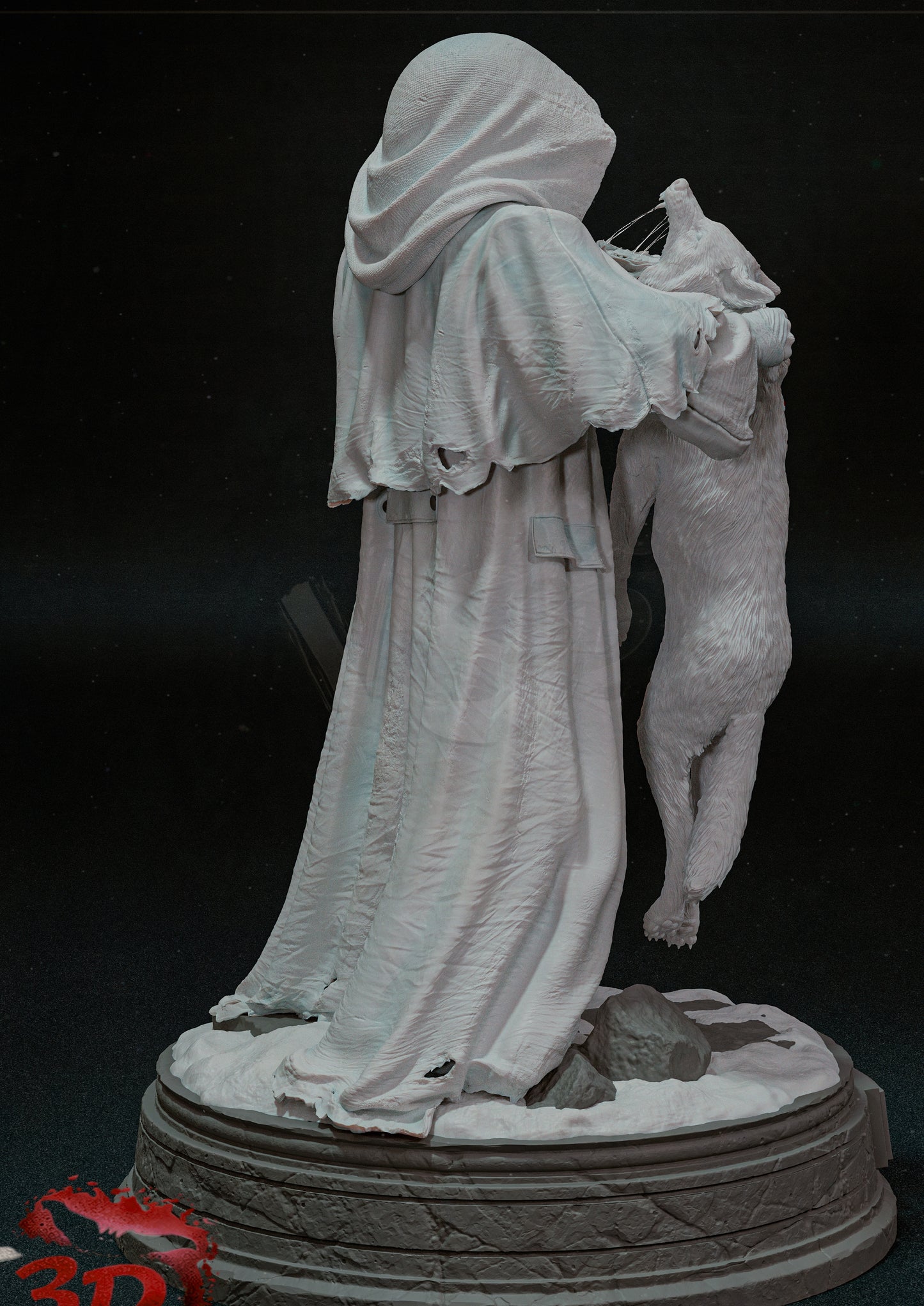 Frankenstein’s Monster Sculpture (75mm to 500mm) - Unassembled/Unpainted/3D Print