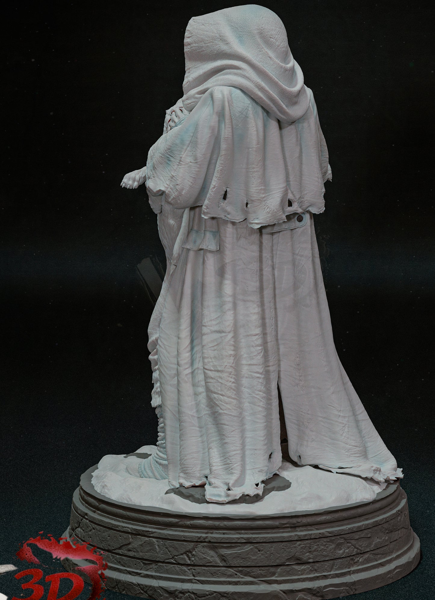 Frankenstein’s Monster Sculpture (75mm to 500mm) - Unassembled/Unpainted/3D Print