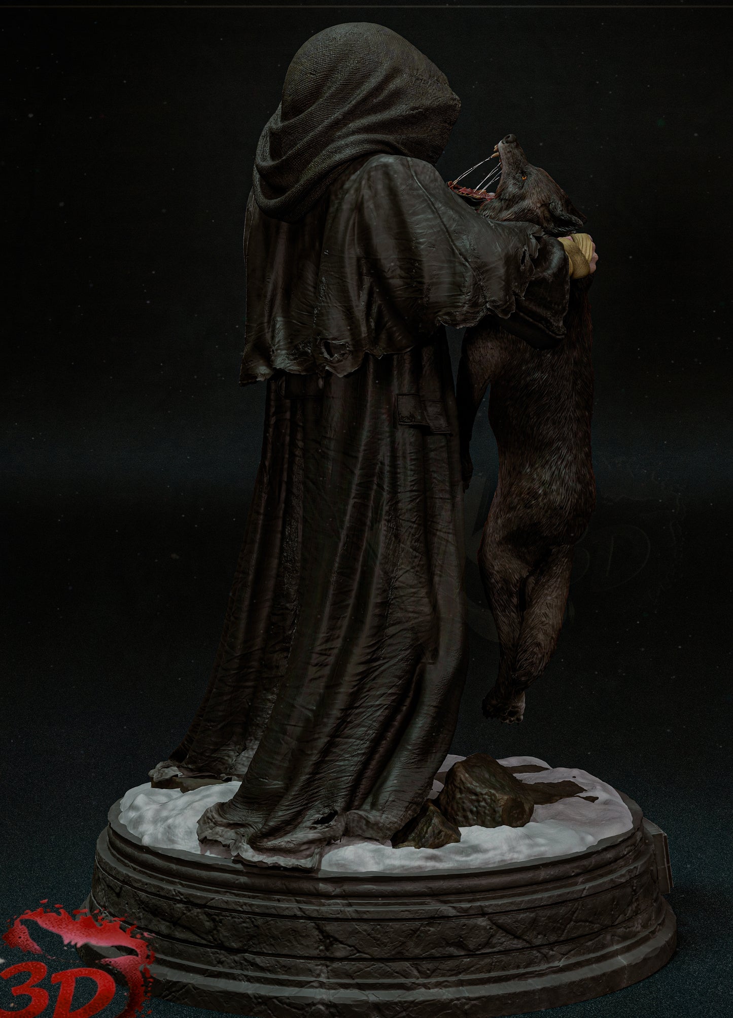 Frankenstein’s Monster Sculpture (75mm to 500mm) - Unassembled/Unpainted/3D Print