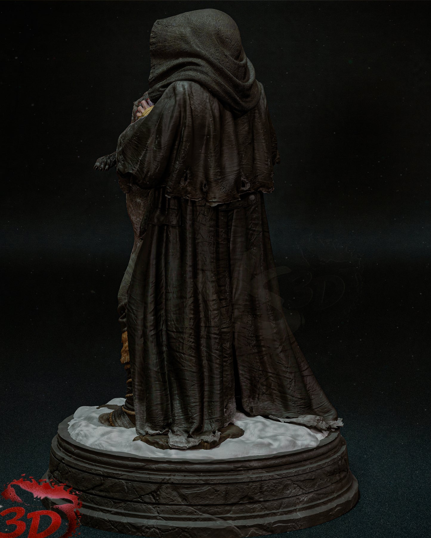 Frankenstein’s Monster Sculpture (75mm to 500mm) - Unassembled/Unpainted/3D Print