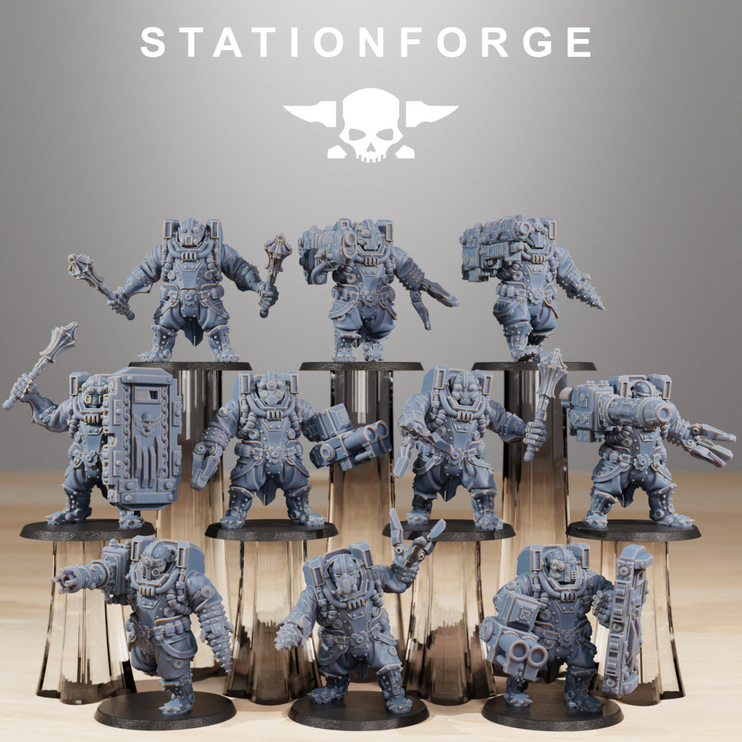 Frontliners Heavy Support - Compatible with Warhammer 40K - by Station Forge - Tabletop RPG Miniature - Roleplaying 3D Printed Fantasy Mini