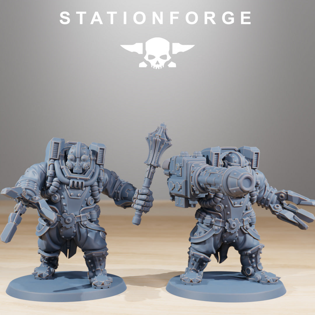 Frontliners Heavy Support - Compatible with Warhammer 40K - by Station Forge - Tabletop RPG Miniature - Roleplaying 3D Printed Fantasy Mini