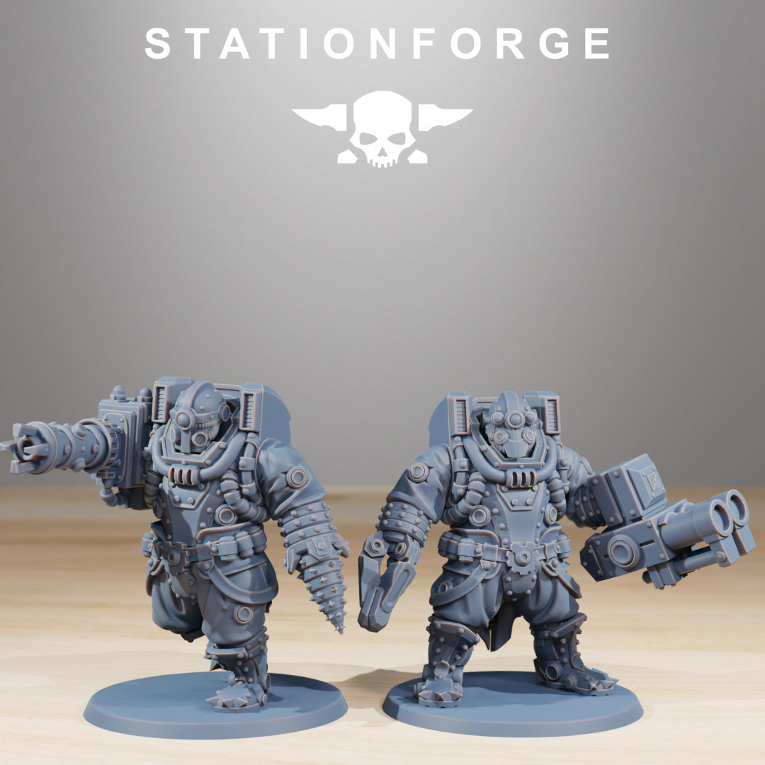 Frontliners Heavy Support - Compatible with Warhammer 40K - by Station Forge - Tabletop RPG Miniature - Roleplaying 3D Printed Fantasy Mini