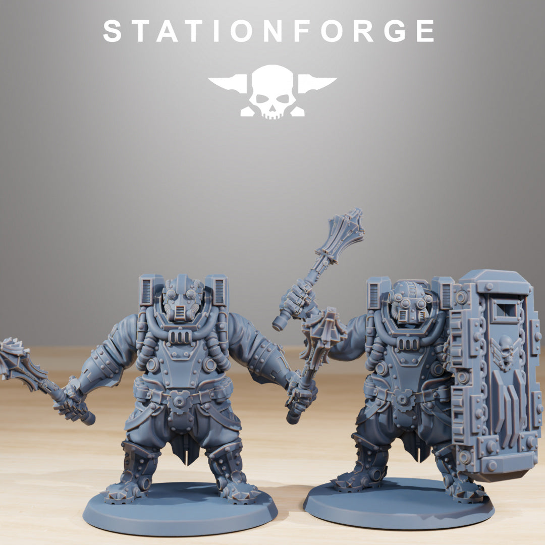 Frontliners Heavy Support - Compatible with Warhammer 40K - by Station Forge - Tabletop RPG Miniature - Roleplaying 3D Printed Fantasy Mini