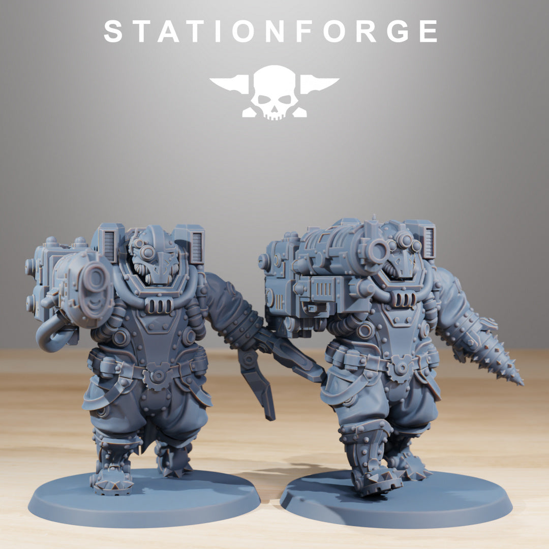 Frontliners Heavy Support - Compatible with Warhammer 40K - by Station Forge - Tabletop RPG Miniature - Roleplaying 3D Printed Fantasy Mini