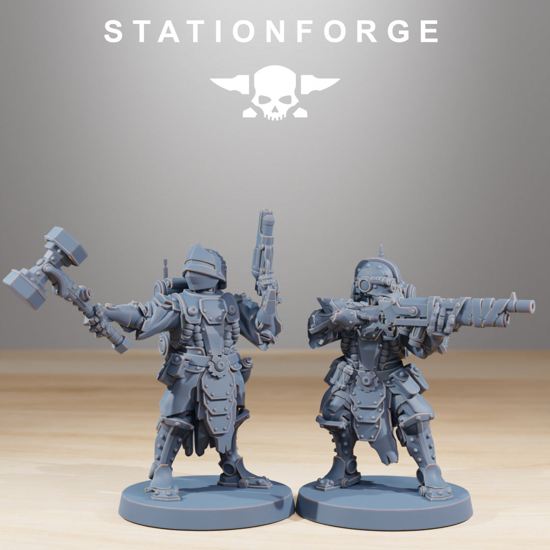 Frontliners Infantry - Compatible with Warhammer 40K - by Station Forge - Tabletop RPG Miniature - Roleplaying 3D Printed Fantasy Mini