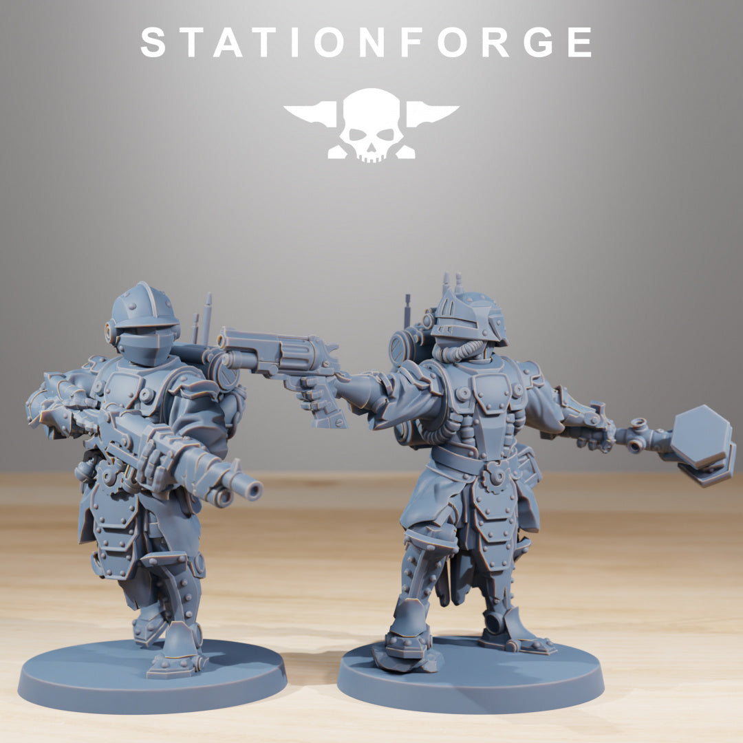 Frontliners Infantry - Compatible with Warhammer 40K - by Station Forge - Tabletop RPG Miniature - Roleplaying 3D Printed Fantasy Mini