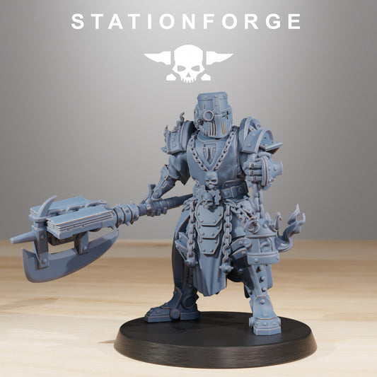 Frontliners Leader - Compatible with Warhammer 40K - by Station Forge - Tabletop RPG Miniature - Roleplaying 3D Printed Fantasy Mini