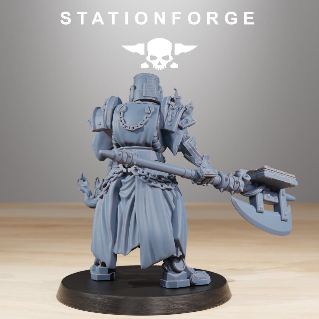 Frontliners Leader - Compatible with Warhammer 40K - by Station Forge - Tabletop RPG Miniature - Roleplaying 3D Printed Fantasy Mini