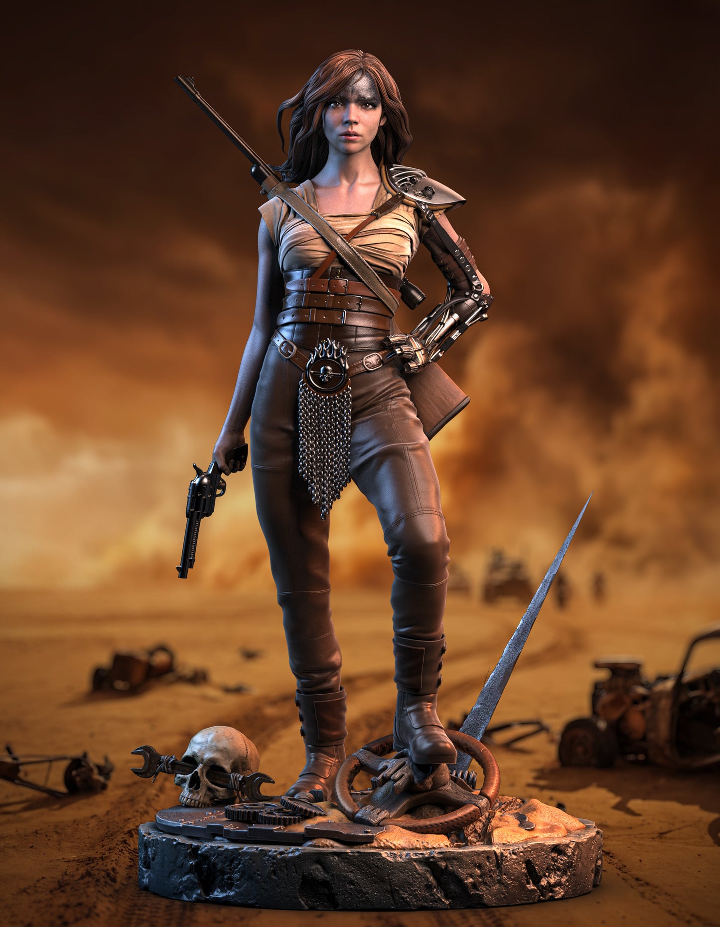 Furiosa SFW.NSFW Sculpture (75mm to 500mm) - Unassembled/Unpainted/3D Print