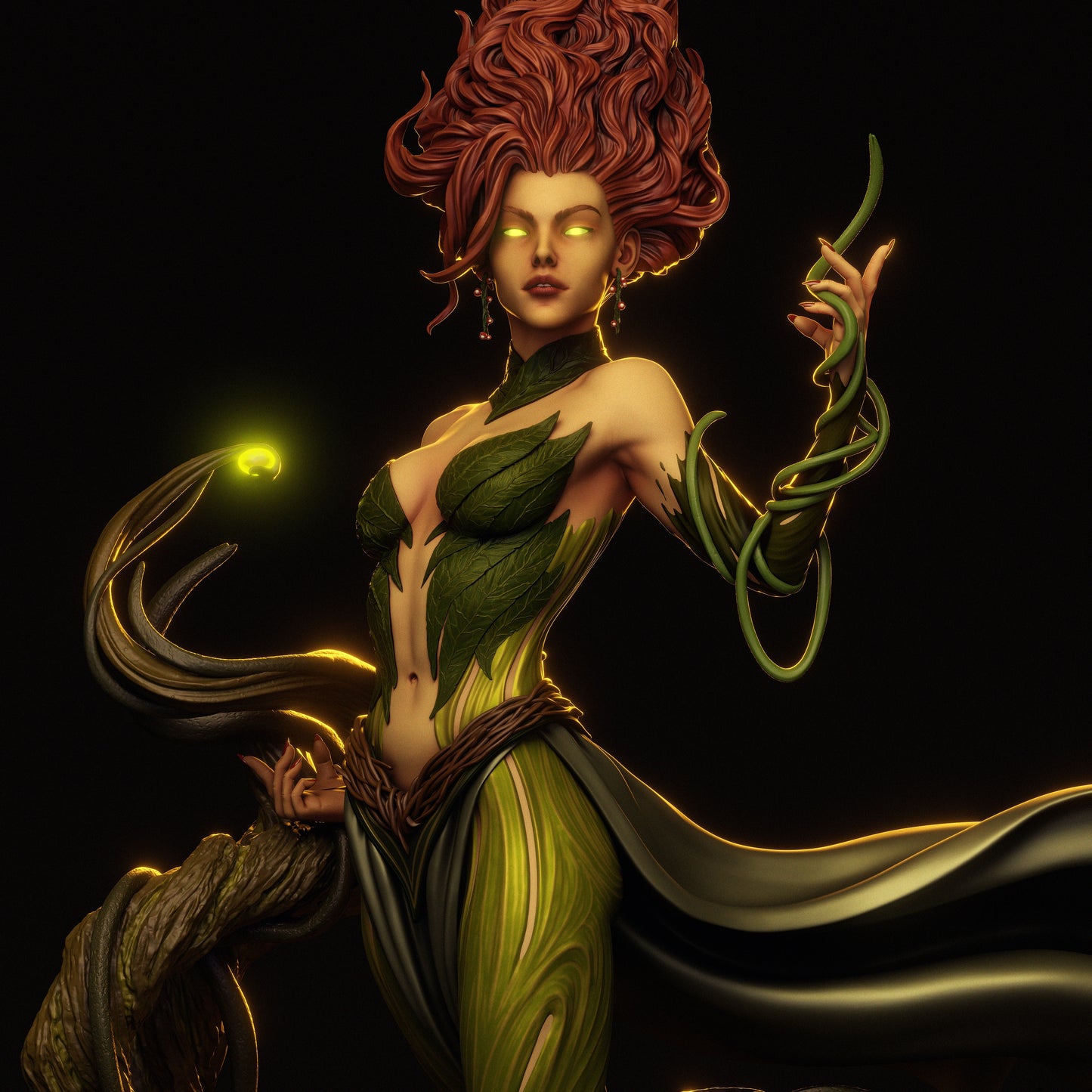 Gaia Goddess Sculpture (75mm to 500mm) - Unassembled/Unpainted/3D Print