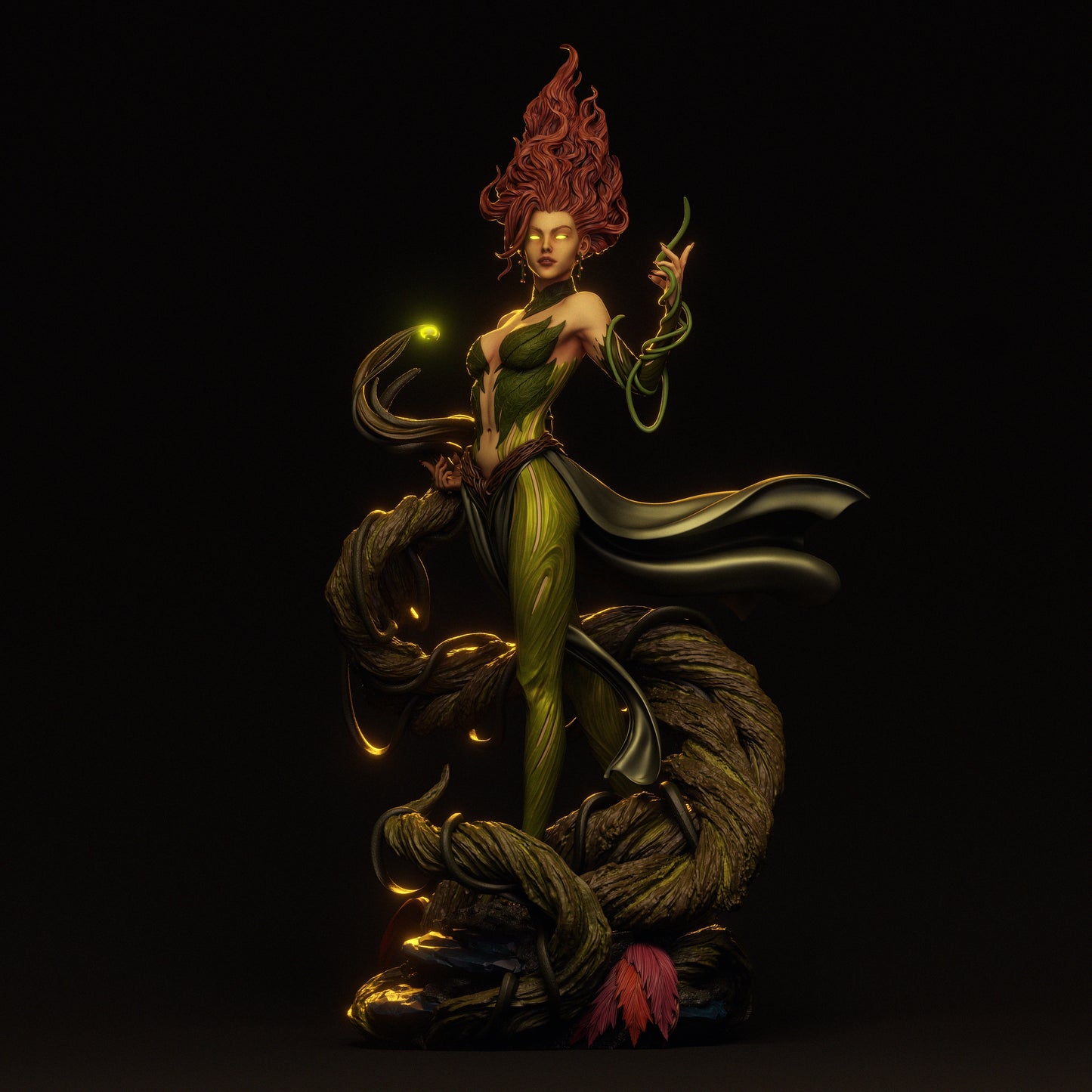 Gaia Goddess Sculpture (75mm to 500mm) - Unassembled/Unpainted/3D Print