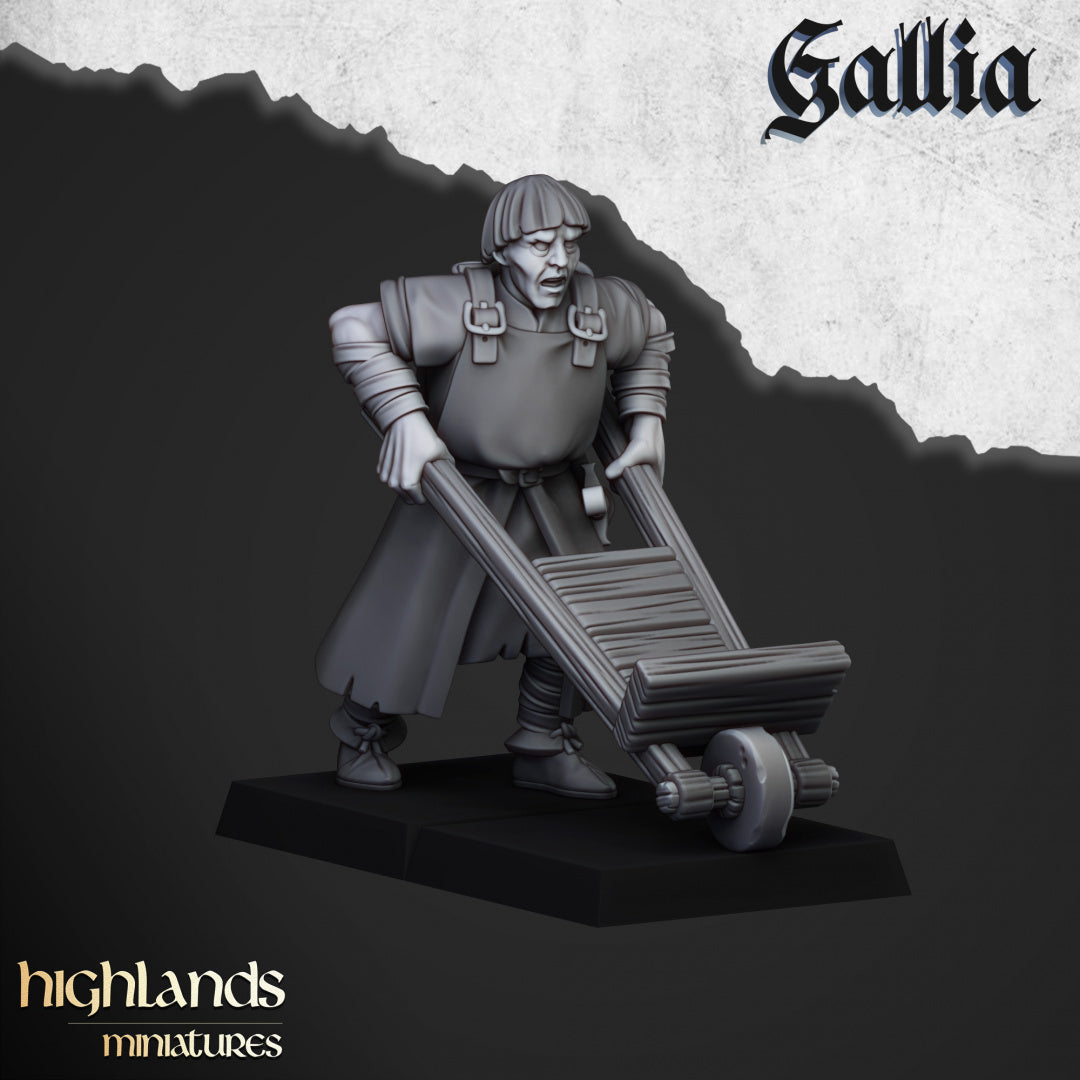 Gallia Trebuchet - by Highland Miniatures- Tabletop RPG Miniature - Roleplaying 3D Printed Fantasy Mini