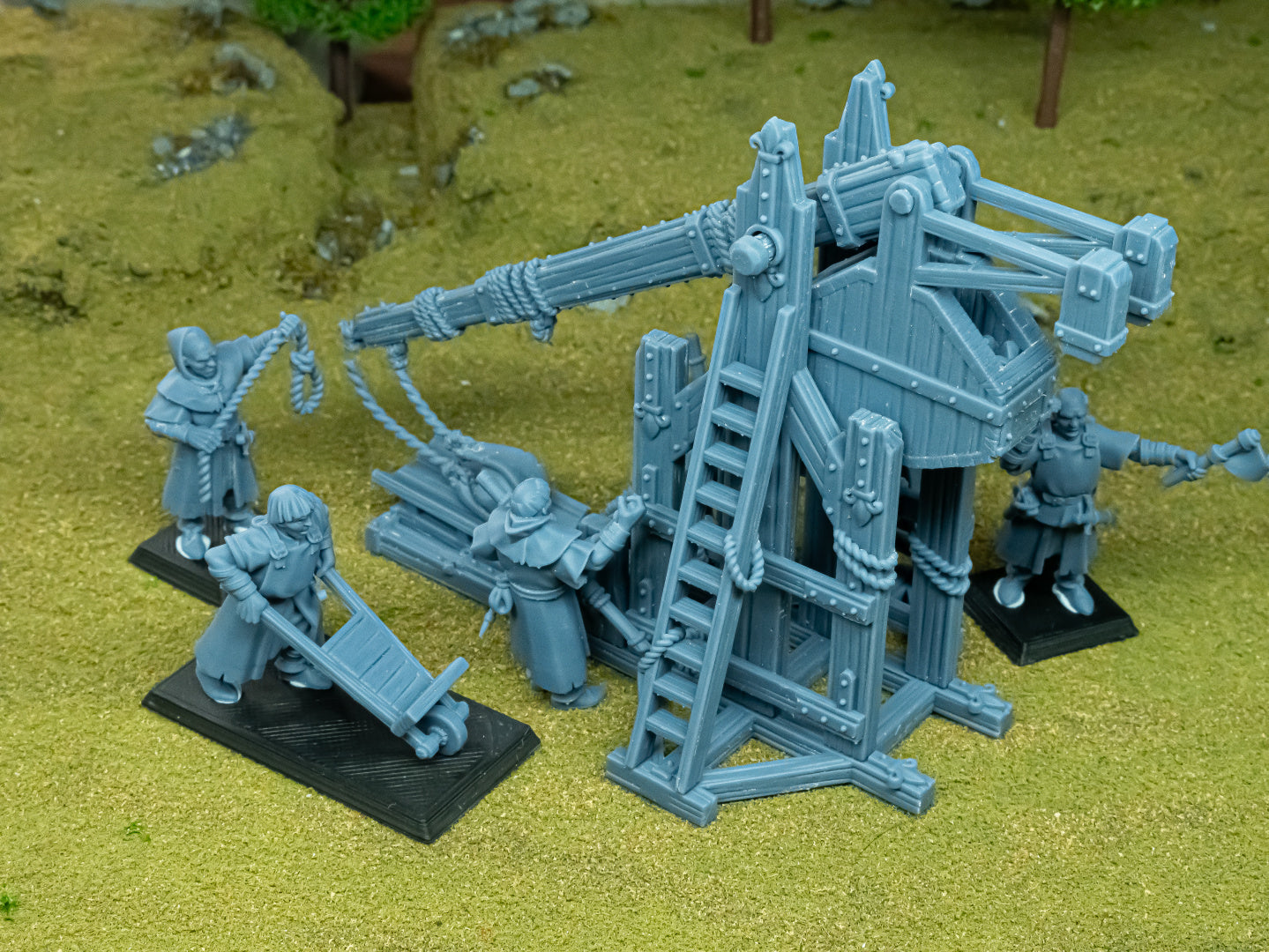 Gallia Trebuchet - by Highland Miniatures- Tabletop RPG Miniature - Roleplaying 3D Printed Fantasy Mini