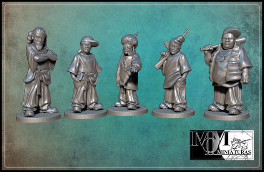 Gangers - Urban Gang - Princess of sorrow - by MOM Miniatures- Tabletop RPG Miniature - Roleplaying 3D Printed Fantasy Mini