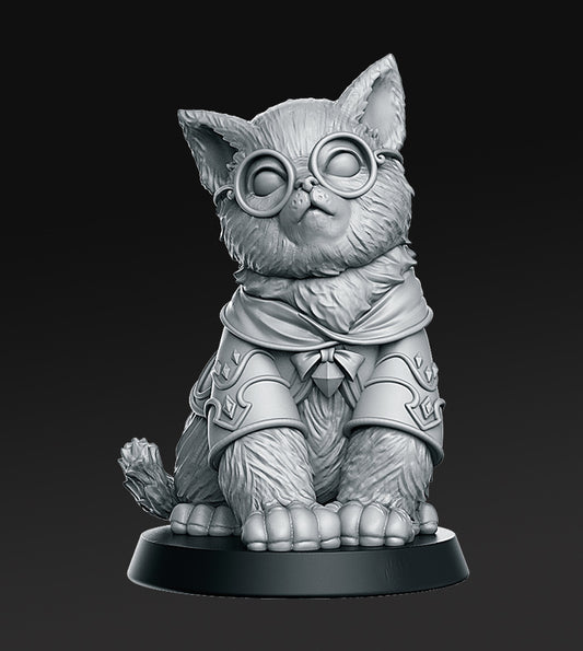 Gaton - Big Cat - Familiar - Dungeons and Dragons - by RN Estudio - Tabletop RPG Miniature - Roleplaying 3D Printed Fantasy Mini