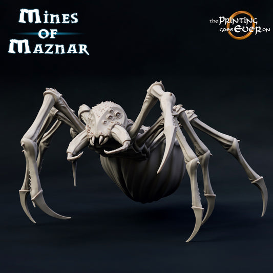 Giant Spider - Dungeons and Dragons - Lord of the Rings - by The Print goes Ever On - Tabletop RPG Miniature - Roleplaying 3D Printed Fantasy Mini